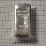 Слиток серебро 999 проба. 250 грамм, фото №2