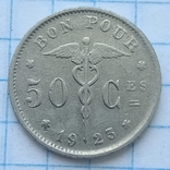 50 сантимов 1923г.Бельгия, фото №2