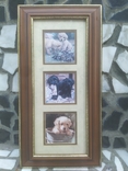Картинка в раме Декор настенный Собаки Щенки в под стеклом № 2, 40,5х21 см, фото №2