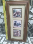Картинка в раме Декор настенный Собаки Щенки в под стеклом № 1, 40,5х21 см, фото №7