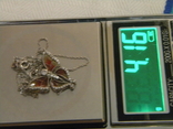 Necklace Butterfly Enamel Silver 925 Ukraine No1339, photo number 11