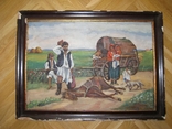 Стара картина в рамі (Австро-Угорщина, поч. ХХ ст.). Полотно / олія. 44х63 см., фото №3