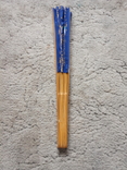 Большой веер рисованный из бомбука, фото №6