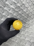 Янтарный шарик 47мм желтый пейзаж, фото №8