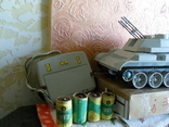 Игрушка 1980-х, танк-зенитка " Шилка",на управлении., фото №11