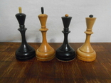 Шахматы деревянные старые, с утяжелителями, фото №7