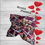 Rosa Parks Атласный красивый большой платок шов роуль Турция, photo number 2