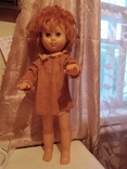 Большая кукла с рыжими волосами в вельветовом платье. СССР, фото №11