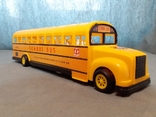 Американський шкільний автобус інерційний колючий пластик, фото №5