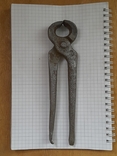 Antique pincers (wire cutters, nailer) with two stamps, photo number 2