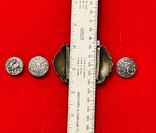 Buckle with buttons Caucasus silver 84 hallmark blackening, photo number 6