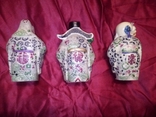 Статуэтки "Три китайских мудреца", качество, привезены изТаиланда, тяжёлые, высота 10 см, фото №5