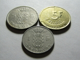 Монети Бельгії 3шт., фото №3