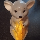 Керамическая копилка,,мышь с сыром,,, photo number 2