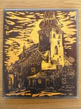 Carved panel "Church" 21 x 25 cm, photo number 2
