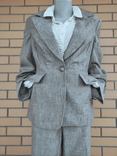 Next костюм з брюками палаццо льон., фото №8
