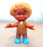 Pups Doll Dark-skinned GDR Hands Head Movable PVC, photo number 2