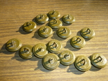 USSR Soldier's Field Button (17 pcs), photo number 4