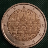 2 евро Италия (400-летие завершения строительства собора Святого Марка в Венеции) 2018, фото №8