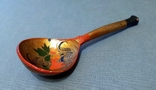 Antique wooden spoons of Khokhloma are carved and hand-painted in the 20th century, photo number 2