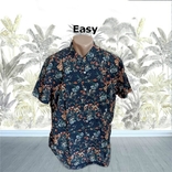 Easy Стильная красивая приталенная мужская рубашка в цветочный принт XL, фото №2