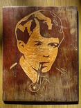 Carved panel "S.A. Yesenin" 26 x 33 cm, photo number 2