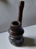 Курительная коллекционная декоративная трубка "Бородатый мужичок в шляпе"., фото №3