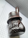 Курительная коллекционная декоративная трубка "Бородатый мужичок в шляпе"., фото №2