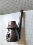 Курительная коллекционная декоративная трубка "Бородатый мужичок в шляпе"., фото №5