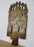 Крест киотный бронза, эмали, фото №13
