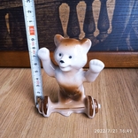 Фарфоровая статуэтка, фигурка мишка штангист, олимпиада 80, photo number 6