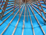Винтажный зонтик - Дерево - Натуральный шелк - ручная роспись - Китай, фото №12