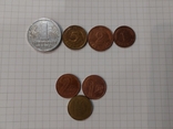 Набор монет монета Евроцент Евро Германия Болгария Венгрия Польша Беларусь Израиль, фото №4