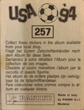 Panini 257 by Diego Maradona original. USA 94, фото №3