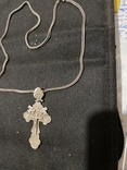 Цепочка с крестом 925 проба, фото №2