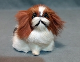 Pekingese antique toy figurine dog natural fur, photo number 3