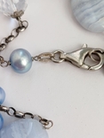 Срібне намисто з перлами, агатом та гірськім кришталем, фото №12