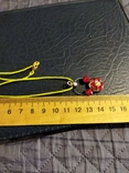 Pendant with red pebbles on a string, photo number 4
