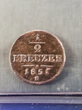 Монета Австрії 1/2 кроіцера 1851.B, фото №2
