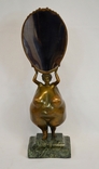 Бронзова скульптура "Дівчина із дзеркалом", скульптор Чуєнко Г., фото №2