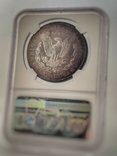 1885 - долар Моргана, в слабе MS 64, фото №3