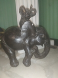 Слон со слоненком коллекционная статуэтка настольный декор, photo number 3