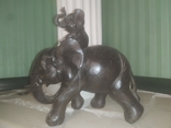 Слон со слоненком коллекционная статуэтка настольный декор, photo number 9