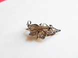 Сканная серебряная брошка 800* " Бабочка ", photo number 4