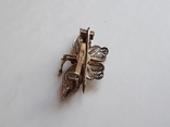 Сканная серебряная брошка 800* " Бабочка ", photo number 5