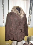 Женская кожаная куртка с поясом DESIGNER S. Дания. 52р. Лот 745, фото №2