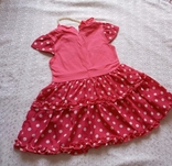 Летнее платье на девочку розовое 98р, фото №4