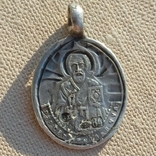 Образ Великомучениці Варвари Святий Микола срібло 84 проби, фото №7
