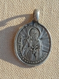 Образ Великомучениці Варвари Святий Микола срібло 84 проби, фото №8