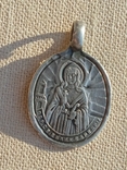 Образ Великомучениці Варвари Святий Микола срібло 84 проби, фото №10